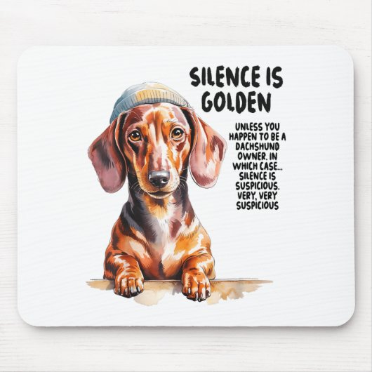 Dachshund Ideas For Women & Novelty Miniature Mousepad (Vorne)