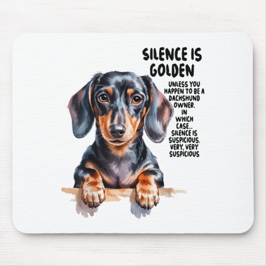 Dachshund Ideas For Women & Novelty Miniature Mousepad (Vorne)