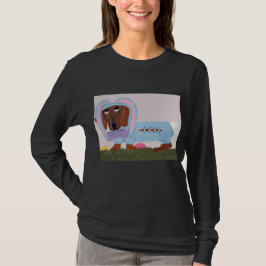 Dachshund im Kaninchenkostüm T-Shirt