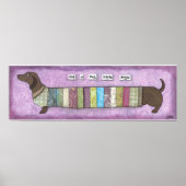 Dachshund in a sweater poster (Vorne)