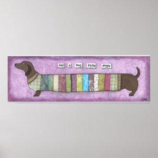 Dachshund in a sweater poster