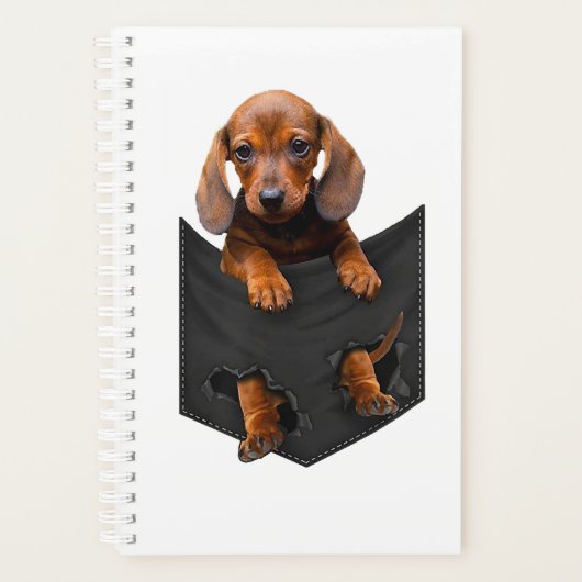 Dachshund In My Pocket Weiner Dog Planer (Vorderseite)