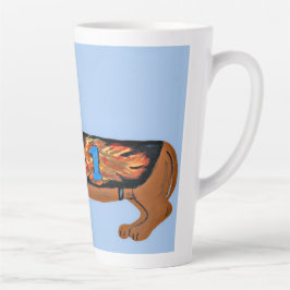 Dachshund in Racing Jacket Mug Milchtasse