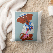 Dachshund in Sailor Suit Kissen (Decke)