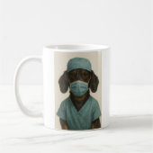 Dachshund in Scrubs Kaffeetasse (Links)