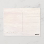 Dachshund in Wildflowers Hello From Postcard Postkarte (Rückseite)