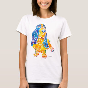 Dachshund-Jagdhund-Damen-Shirt T-Shirt