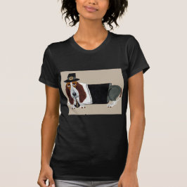 Dachshund-Jagdhund-Erntedank-Pilger T-Shirt