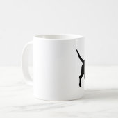 Dachshund-Jagdhund-Herz-Tasse Kaffeetasse (Vorderseite Links)