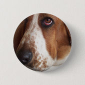 Dachshund-Jagdhund-Hunderundes Button (Vorderseite)