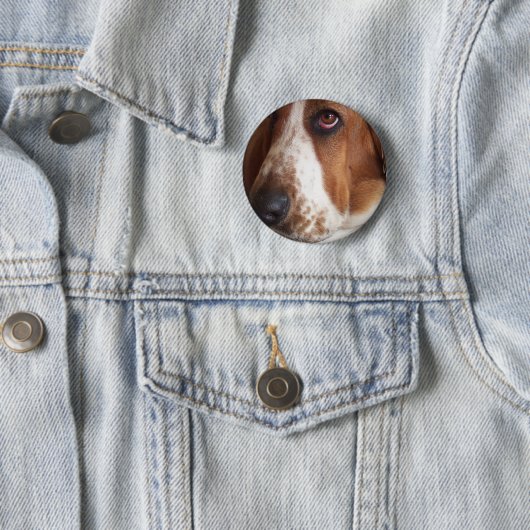Dachshund-Jagdhund-Hunderundes Button (Beispiel)