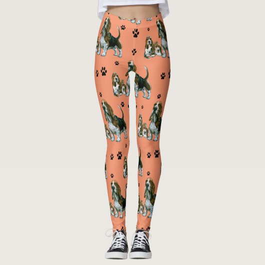 Dachshund-Jagdhund-Leggings, Leggings (Vorderseite)