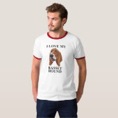 Dachshund-Jagdhund-Liebe T-Shirt (Vorne ganz)
