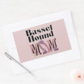 Dachshund-Jagdhund MAMA Rechteckiger Aufkleber (Umschlag)