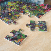 Dachshund-Jagdhund-Mama u. Welpe im Herbst Puzzle (Seite)