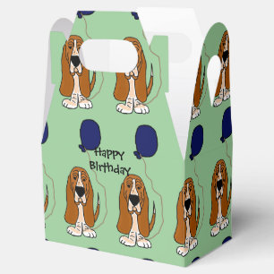 Dachshund-Jagdhund mit Geschenkschachtel