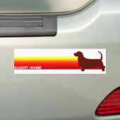 Dachshund-Jagdhund mit Streifen-Autoaufkleber Autoaufkleber (Auf Auto)