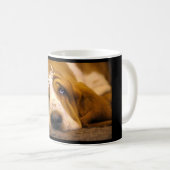 Dachshund-Jagdhund-Montag-Tasse Kaffeetasse (VorderseiteRechts)
