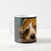 Dachshund-Jagdhund-Montag-Tasse Kaffeetasse (Vorderseite Links)