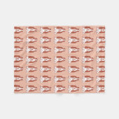 Dachshund-Jagdhund-Muster-Cozy Fleece-Decke Fleecedecke (Vorderseite (Horizontal))