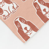 Dachshund-Jagdhund-Muster-Cozy Fleece-Decke Fleecedecke (Ecke)
