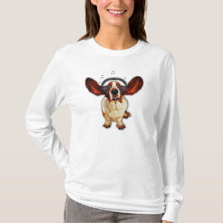 Dachshund-Jagdhund, Pop-Kunst-langer Hülsen-Nano-T T-Shirt