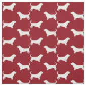 Dachshund-Jagdhund-Silhouette-Muster Stoff (Muster)