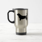 Dachshund-Jagdhund-Silhouette Reisebecher (Links)