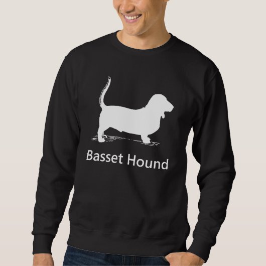 Dachshund-Jagdhund-Silhouette Sweatshirt (Vorderseite)
