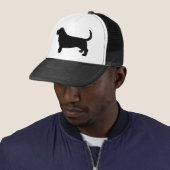 Dachshund-Jagdhund-Silhouette Truckerkappe (Beispiel)