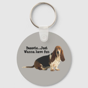 Dachshund-Jagdhund-Spaß-liebevoller Schlüsselanhänger