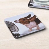 Dachshund-Jagdhund-Untersetzer Untersetzer (Linke Seite)