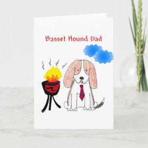 Dachshund-Jagdhund-Vater-Karte Karte