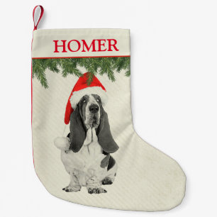 Dachshund-Jagdhund-Vintage Art Kleiner Weihnachtsstrumpf