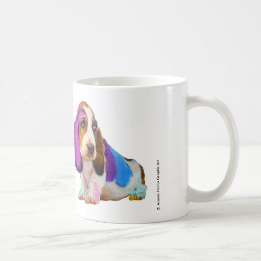 Dachshund-Jagdhund voll der FarbeTasse Kaffeetasse (Rechts)