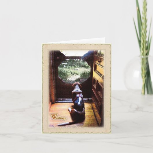 Dachshund-Jagdhund wartete Karte (Vorderseite)