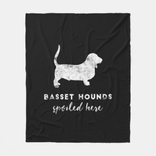 Dachshund-Jagdhunde verdarben hier Vintage Tafel Fleecedecke