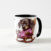 Dachshund Kaffee Humor Tasse (VorderseiteRechts)