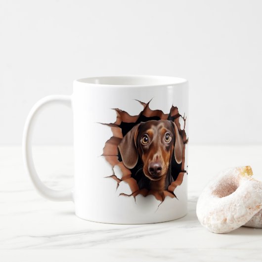 Dachshund kaffeetasse (Mit Donut)