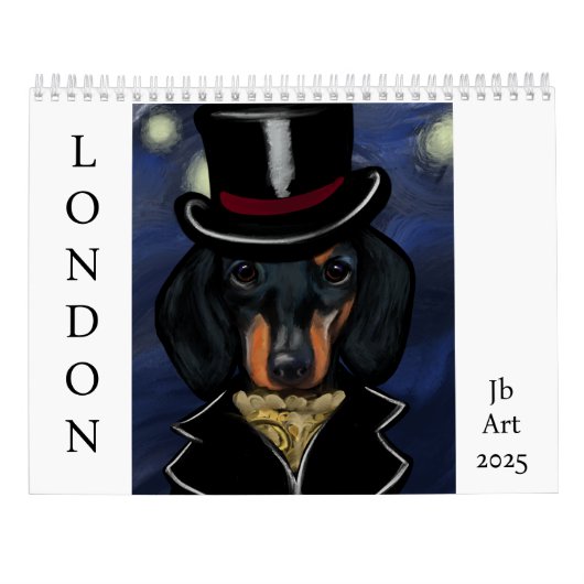 Dachshund Kalender (Rückseite)
