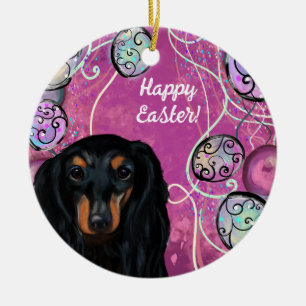 DACHSHUND KERAMIK ORNAMENT