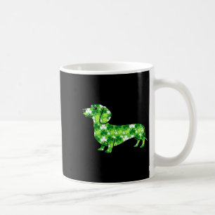 Dachshund Kleeblatt St. Patricks Tag lustiger Hund Kaffeetasse