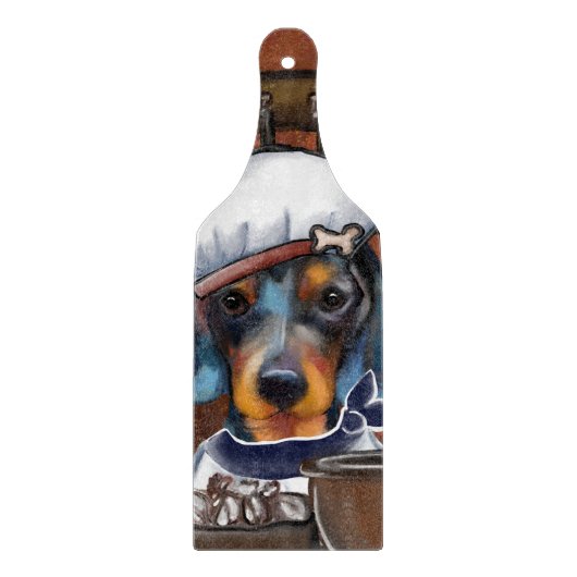 Dachshund Köche Schneidebrett (Vorderseite)