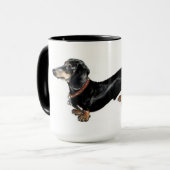 dachshund langer Hunde'Tasse Tasse (Vorderseite Links)