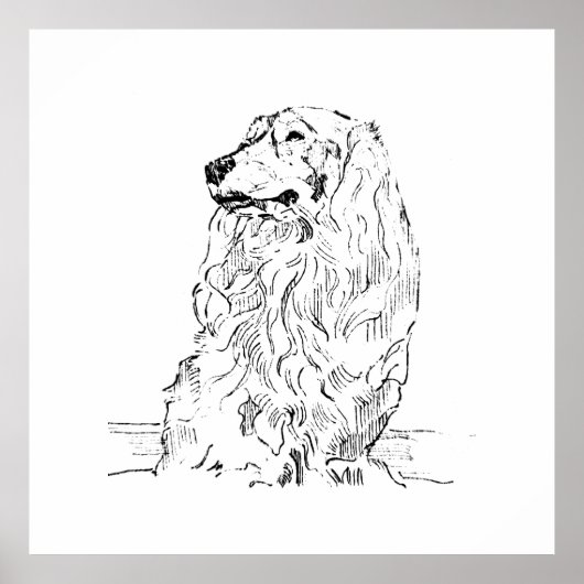 Dachshund – Langhaariger Dackel Poster (Vorne)