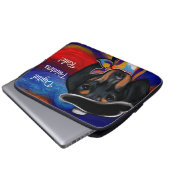 DACHSHUND LAPTOPSCHUTZHÜLLE (Vorne Knopf)