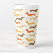 Dachshund-Latte-Tasse Milchtasse (Vorderseite)