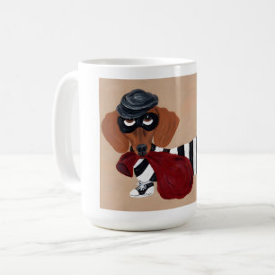 Dachshund Leckerli Dieb Einbrecher Kaffeetasse