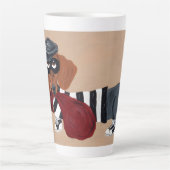 Dachshund Leckerli Dieb Einbrecher Milchtasse (Vorderseite)