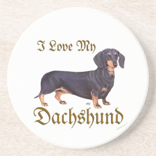 Dachshund Liebe Getränkeuntersetzer